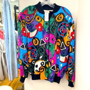 Vintage Sequin Designer Jacket